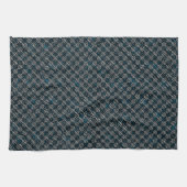 青風変わり市松模様に色まストライプたは斜め点々のあるの キッチンタオル (横)