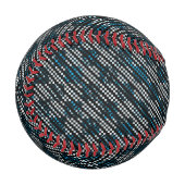 青風変わり市松模様に色まストライプたは斜め点々のあるの 野球ボール (正面左)