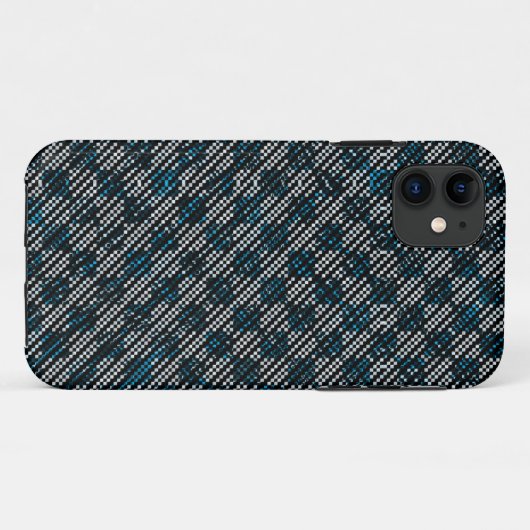 青風変わり市松模様に色まストライプたは斜め点々のあるの Case-Mate iPhoneケース (裏面(横))