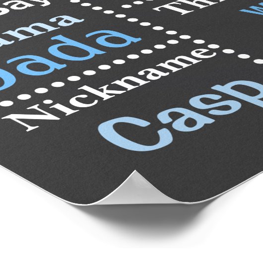 青風船誕生日黒板ポスター ポスター (角)