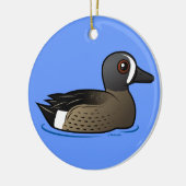 青飛んだティール(緑がかった色) セラミックオーナメント (左)