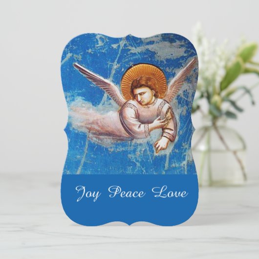 青飛んでいる空のクリスマスエンジェルズホリデーパーティー 招待状 (スタンド正面)