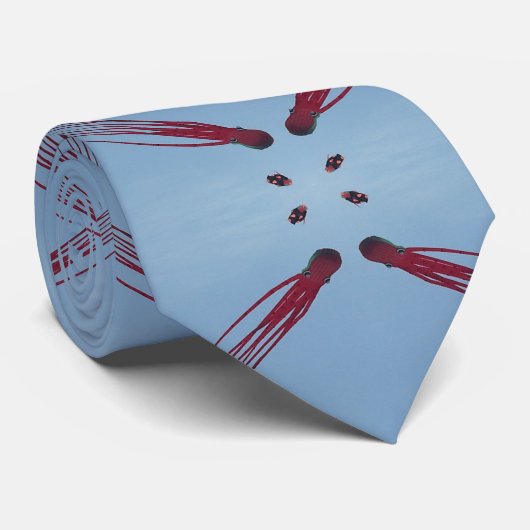 青飛んでいる空のスタント動物の凧 ネクタイ (ロール)