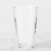 青飛んでいる蝶モルフォ タンブラーグラス (左)