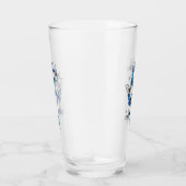 青飛んでいる蝶モルフォ タンブラーグラス (右)