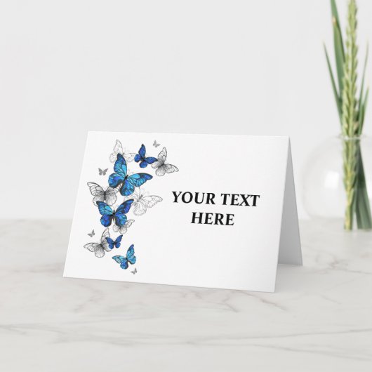 青飛んでいる蝶モルフォ プログラム (正面)