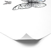 青飛んでいる蝶モルフォ ポスター (コーナー)