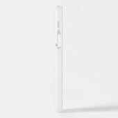 青飛んでいる蝶モルフォ iPhoneケース (左側面)