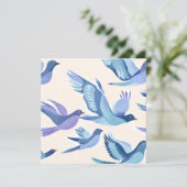 青飛んでいる鳥 | 水モダン色カード (スタンド正面)