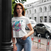 青髪アニメガール Tシャツ