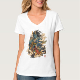青鬼の鬼戦士|日本の妖怪神話 Tシャツ