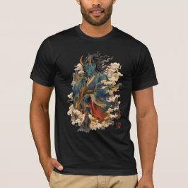 青鬼の鬼戦士|日本の妖怪神話 Tシャツ
