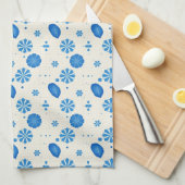 青魅力的茶パターン(の模様が)あるタオル キッチンタオル (四つ折り)