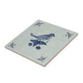 青魅力的鳥デフトタイルアンティーク再現 タイル (側面)