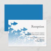 青魚とサンゴの結婚披露宴 招待状 (正面/裏面)