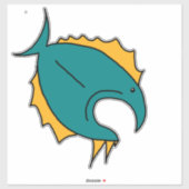 青魚と黄魚 シール (シート)