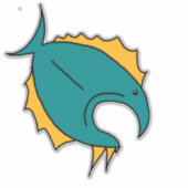 青魚と黄魚 シール (正面)