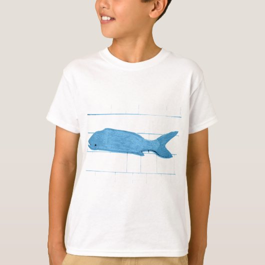 青魚のロゴ Tシャツ (正面)