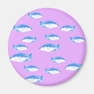 青魚の薄紫 マグネット