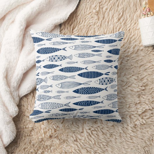 青魚 クッション (ブランケット)