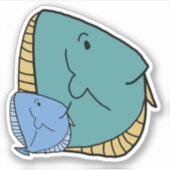 青魚 シール (正面)