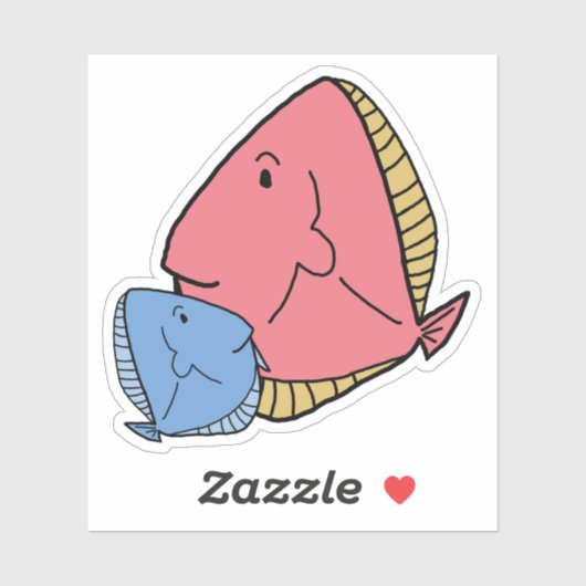 青魚、黄魚 シール (シート)