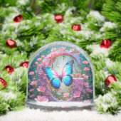 青鮮やかい蝶のフローラ飾文字 (クリスマス)