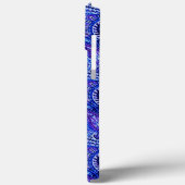 青鮮やかペイズリー Case-Mate iPhoneケース (裏面 / 左)