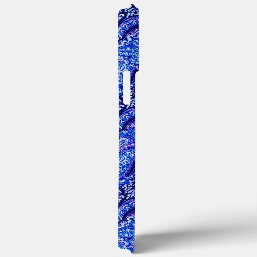 青鮮やかペイズリー Case-Mate iPhoneケース (裏面 / 右)