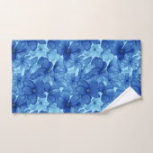 青鮮やか水色フローラタオルセット バスタオルセット (ハンドタオル)