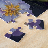 青鮮やか紫ファンタジー園花 ジグソーパズル (側面)