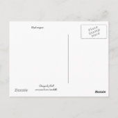 青鮮やか紫紫紫紫紫紫陽花 ポストカード (裏面)