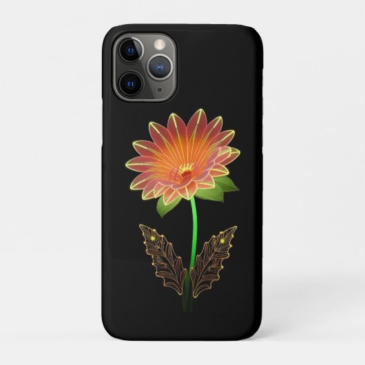 青鮮やか緑のネオンの花離れ Case-Mate iPhoneケース (裏)