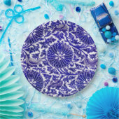 青鮮やか装飾デザイン ペーパープレート (パーティー)