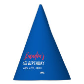 青鮮やか赤ボーリング第6誕生日 パーティーハット (右)