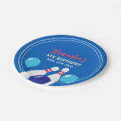 青鮮やか赤ボーリング第6誕生日 ペーパープレート (アングル)