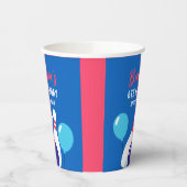 青鮮やか赤ボーリング第6誕生日 紙コップ (左)