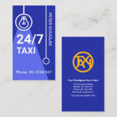 青鮮やか電球ビームナイトタクシーサービス 名刺 (正面/裏面)
