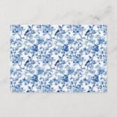 青鳥と花結婚の花 エンクロージャーカード (裏面)