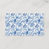 青鳥と花結婚の花 エンクロージャーカード (裏面)