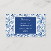 青鳥と花結婚の花 エンクロージャーカード (正面)