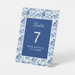 青鳥と花結婚の花 台座サイン