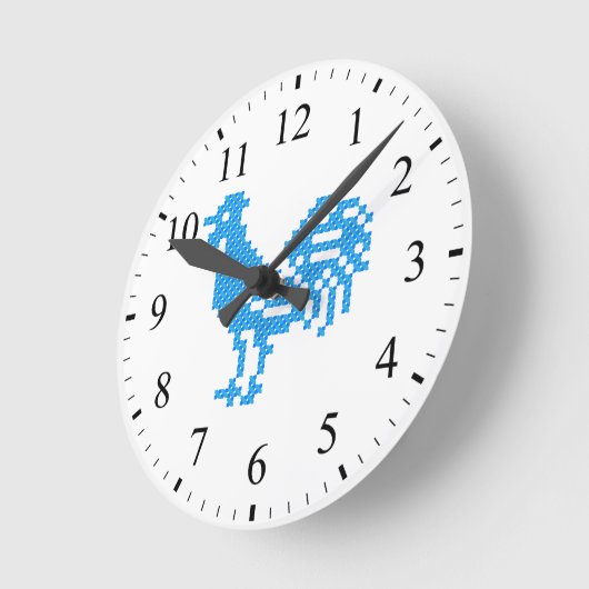 青鶏 ラウンド壁時計 (傾斜)