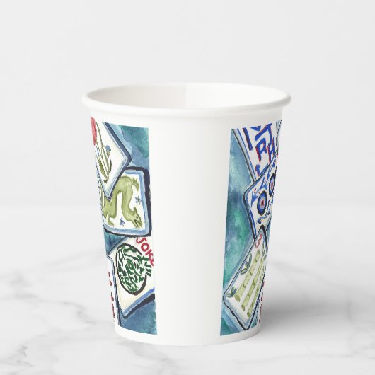 青麻雀タイル 紙コップ (左)