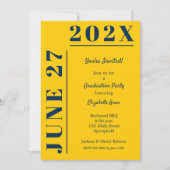 青黄卒業パーティー 招待状 (正面)