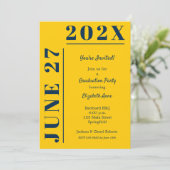 青黄卒業パーティー 招待状 (スタンド正面)