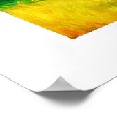 青黄抽象画 ポスター (角)