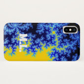 青黄氷結晶モノグラム Case-Mate iPhoneケース (裏面(横))