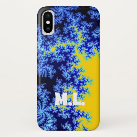 青黄氷結晶モノグラム Case-Mate iPhoneケース (裏面)