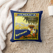 青黄熱帯ジャマイカ クッション (ブランケット)